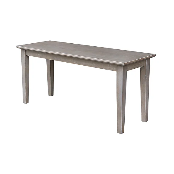 John Thomas Dining Essentials Bench in Taupe Gray BE09-39