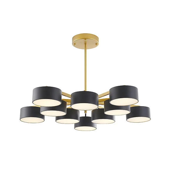 Bethel Gold Frame Light Fixture BE12