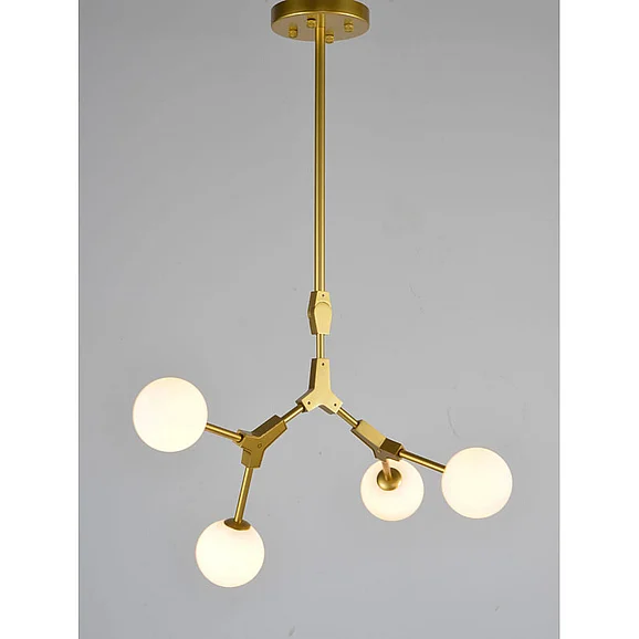 Bethel Gold Frame Ceiling Fixture BE15