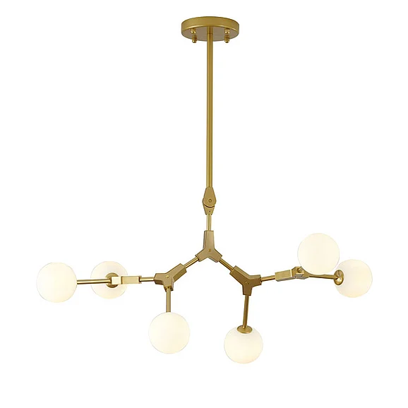 Bethel Gold Frame Ceiling Fixture BE16