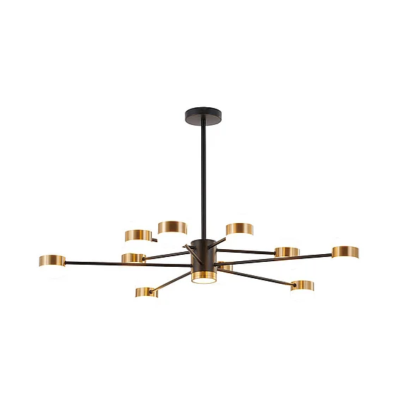 Bethel Black Metal Frame LED Ceiling Fixture BE18C38B