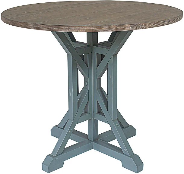Cottage Creek Beach View Counter Height Dining Table in Aqua Blue 66121