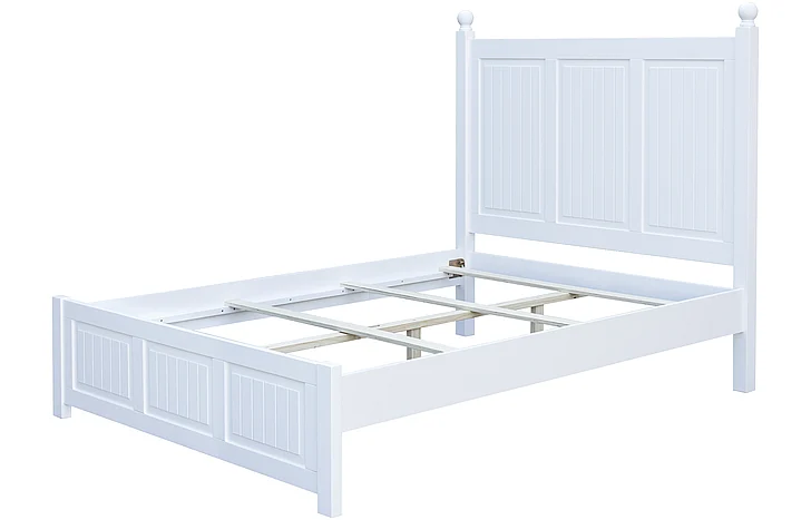 Cottage Creek Beachfront Bedroom Twin Panel Bed in White