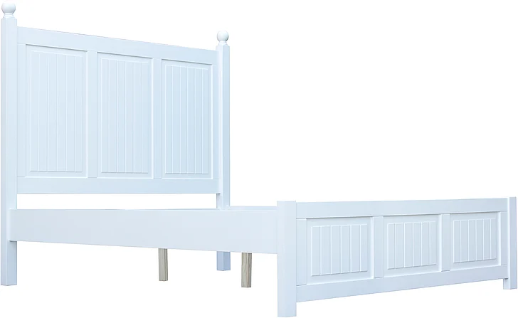 Cottage Creek Beachfront Bedroom Queen Panel Bed in White