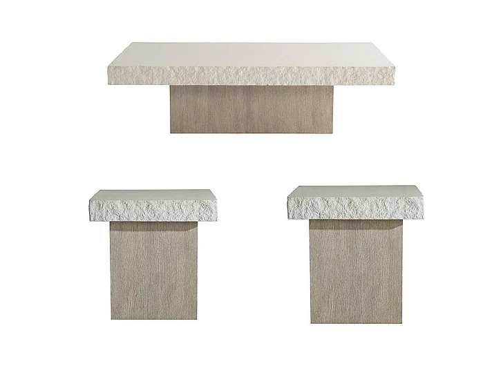 Bernhardt Beauclair 3pc Occasional Set in Flaxen