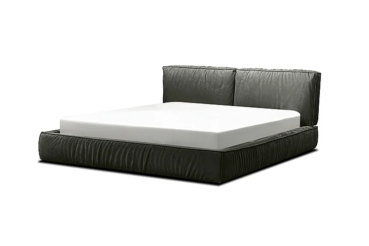 Mobital Brizo Upholstered Bed King Clay Green Ultrasuede BED-BRIZ-CLGR-KING