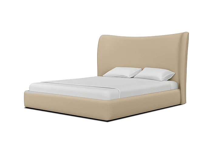 Mobital Rowe Storage Bed Queen Ecru Fabric BED-ROWE-ECRU-QUEEN