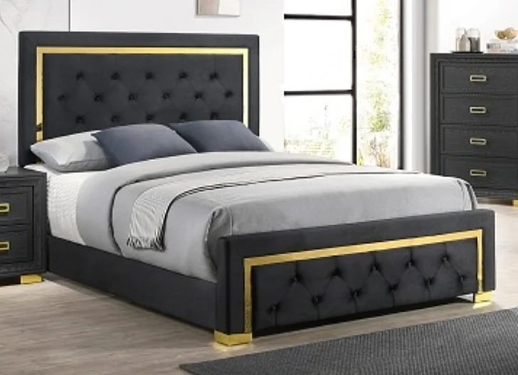 Crown Mark Furniture Pepe Queen Upholstered Bed