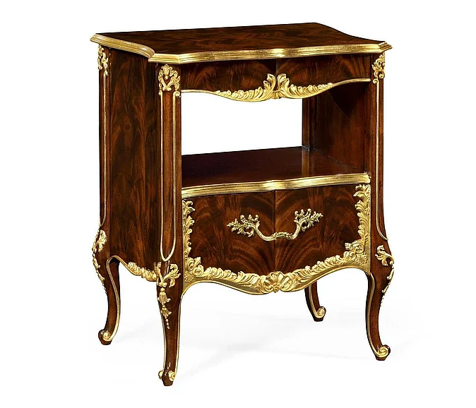 Jonathan Charles Bedside Table Monaco in Mahogany 495504-BMA-GIL