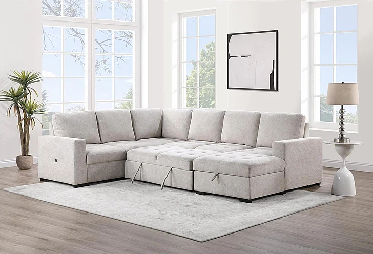 Massa Gallery Larry Sectional in Beige L101-Sectional