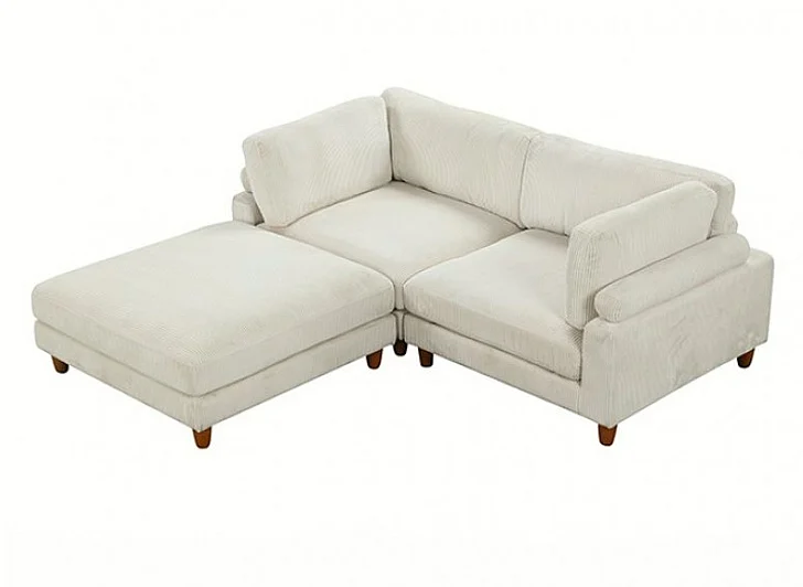 Furniture of America Dagenham Sectional in Beige FM6800BG-D