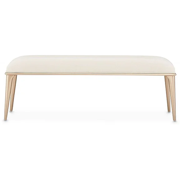 AICO La Rachelle Bed Bench in Medium Champagne 9034904-136