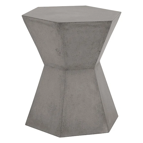Essentials For Living Bento Accent Table in Slate Gray Concrete 4610.SLA-GRY CLOSEOUT