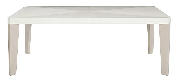 Bernhardt Axiom Rectangular Dining Table in Linear White/Gray 381-222 PROMO