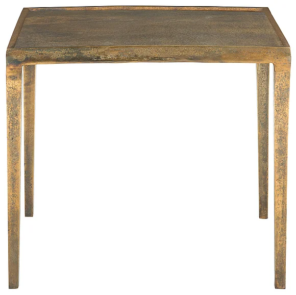 Bernhardt Freestanding Occasional Benson End Table in Vintage Brass 438-121 PROMO