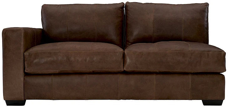 Bernhardt Upholstery Dawkins Leather Left Arm Loveseat 9242L CUSTOM ITEM