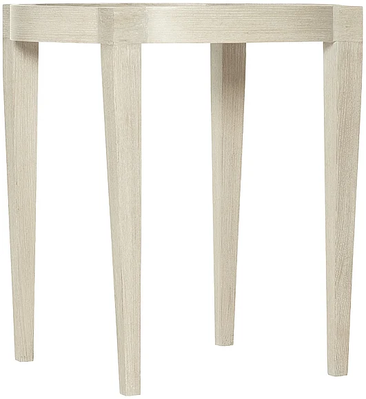 Bernhardt East Hampton End Table in Cerused Linen 395-121 PROMO