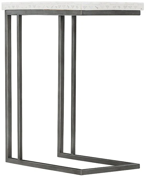 Bernhardt Exteriors Sausalito Accent Table in Flint Gray X01-107