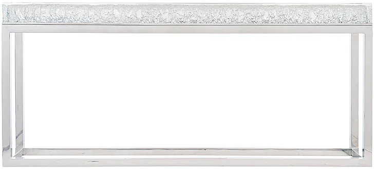 Bernhardt Interiors Arctic Console Table in Stainless Steel 375-903
