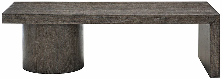 Bernhardt Linea Rectangular Cocktail Table in Cerused Charcoal 384-022B PROMO