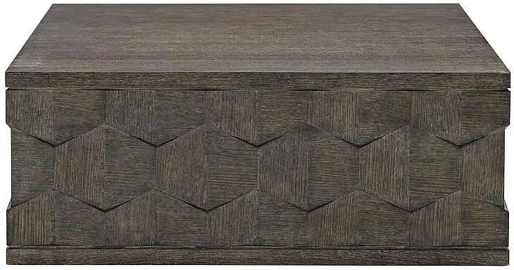Bernhardt Linea Square Cocktail Table in Cerused Charcoal 384-011B PROMO