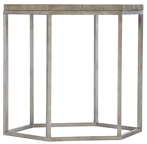 Bernhardt Loft Highland Park Gresham Nexagonal End Table in Morel 398-124G PROMO