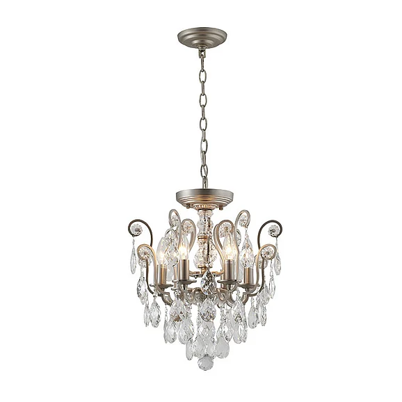 Bethel Pewter Frame Chandelier BET61XPEW