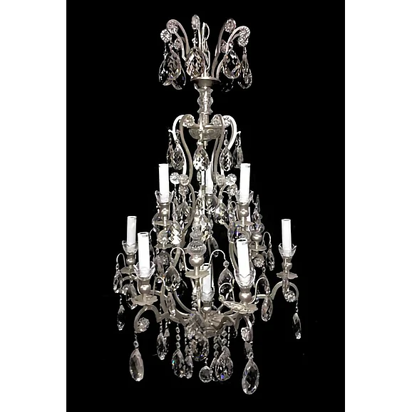 Bethel Pewter Metal Frame Chandelier BET64PEW