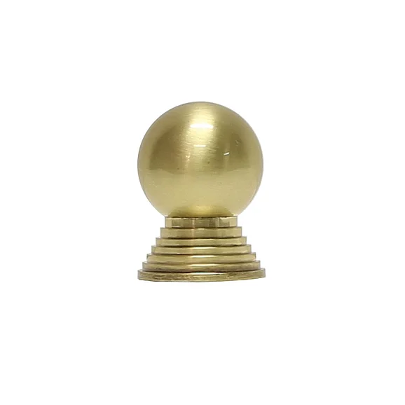Worlds Away Betsy Round Antique Brass Knob BETSY HABR