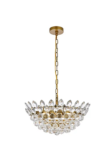 Elegant Emilia 20 In. Pendant in Brass 1104D20BR CLOSEOUT