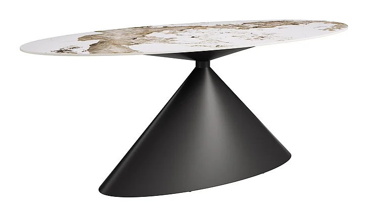 Zuo Modern Armana Dining Table White & Brown 111078