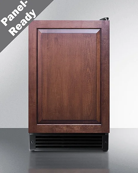 Summit 15 lb. Drain-Free Built-In Icemaker (Panel Not Included) in Black BIM26IF