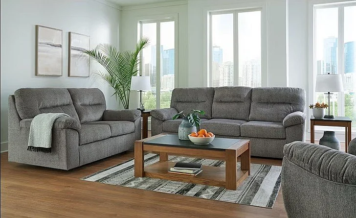 Bindura Recliner 2pc Living Room Set in Mineral