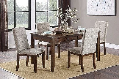 Homelegance Binghampton 7pc Dining Table Set in Black