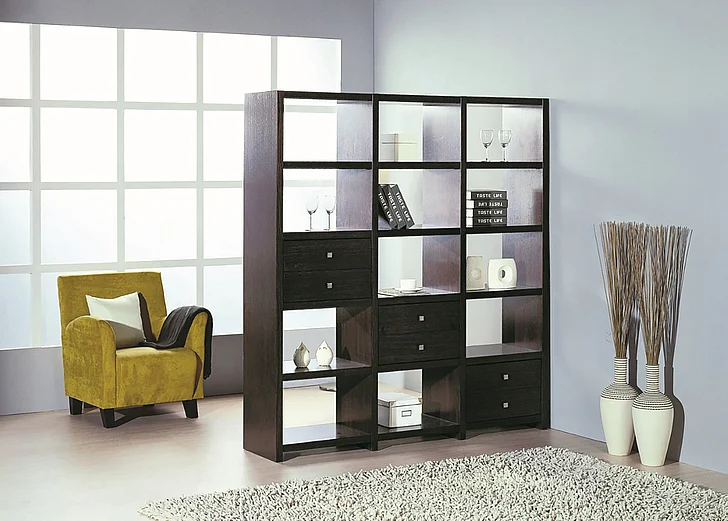Beverly Hills Bisect Room Divider in Brown