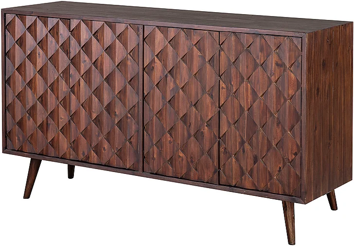 Cottage Creek Accents Bishop Cabinet in Rich brown 8069-0946