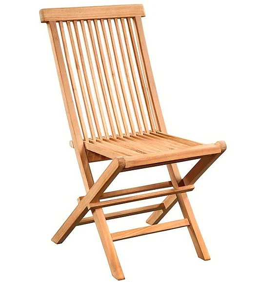 Thorpe Natural Teak Wood Outdoor Folding Chair DV7021