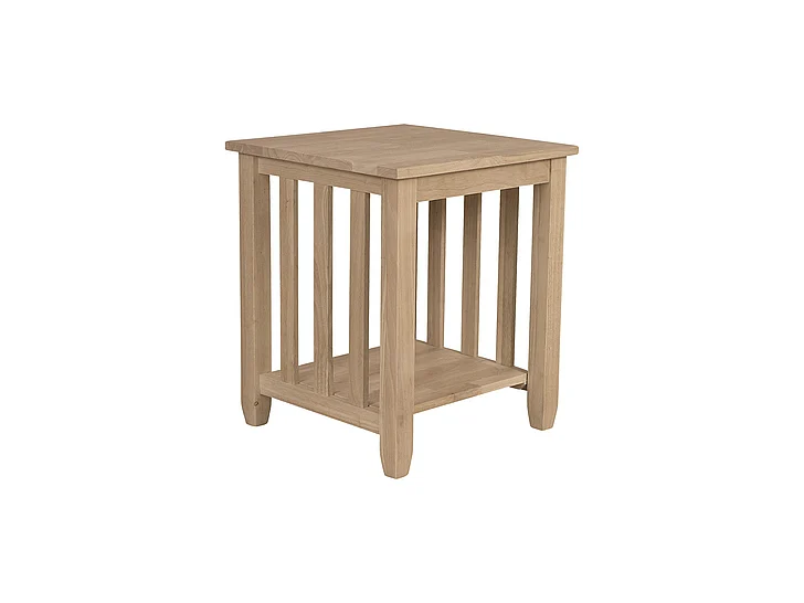 John Thomas Unfinished Mission End Table BJ6TE