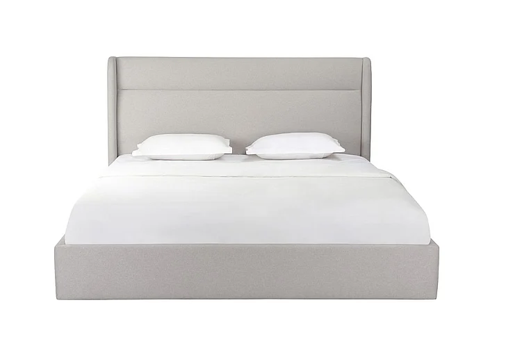 Whiteline Modern Tokyo King Bed in BK1926F-LGRY