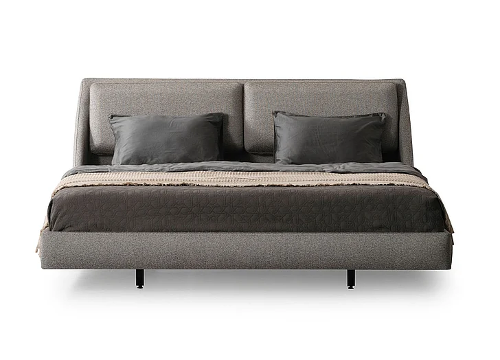 Whiteline Modern Raphael King Bed in BK2055F-LGRY
