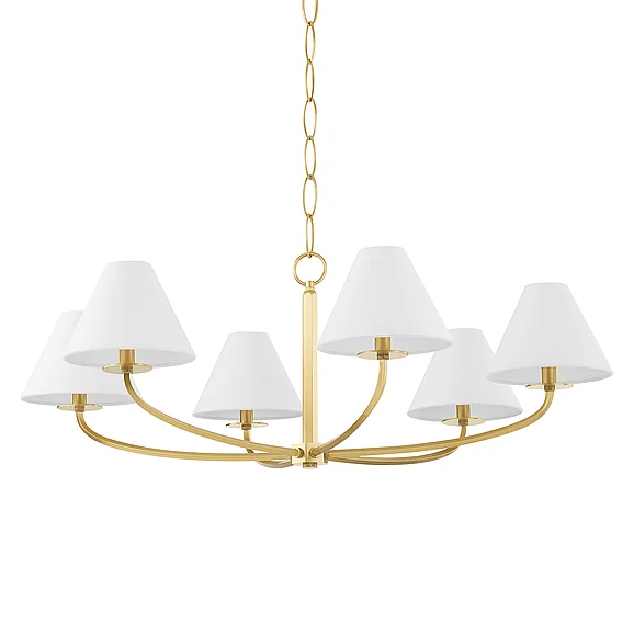 Hudson Valley Lighting Stacey Chandelier BKO901-AGB