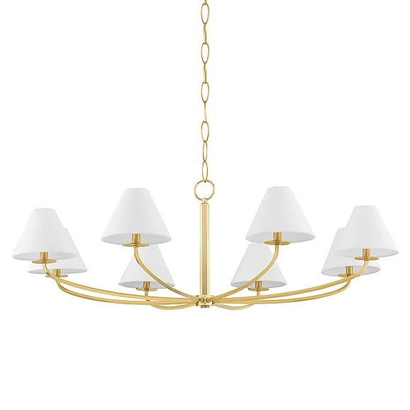 Hudson Valley Lighting Stacey Chandelier BKO902-AGB