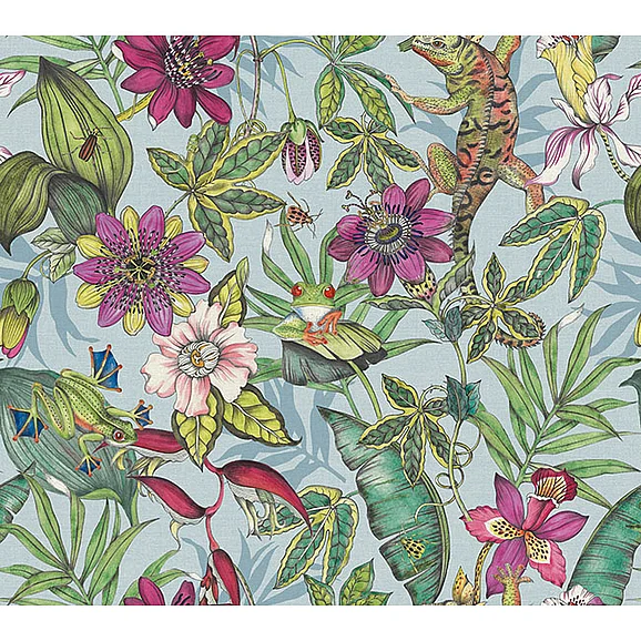York F01-Blooms Rainforest Multicolor Wallpaper BL1701 (Double Roll)