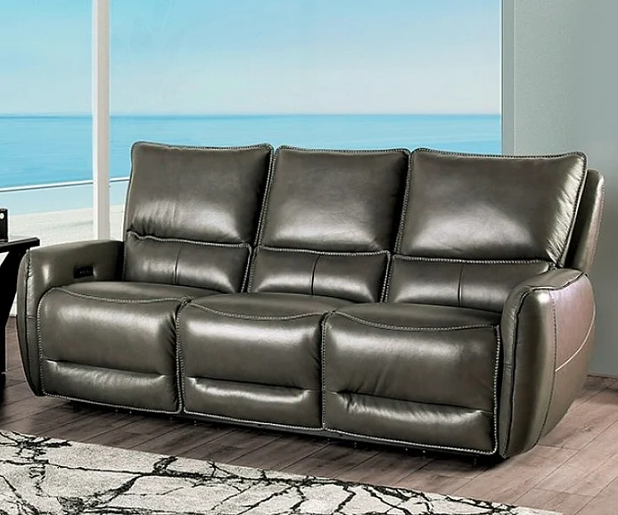 Furniture of America Phineas Power Reclining Sofa in Gray CM9921GY-SF-PM