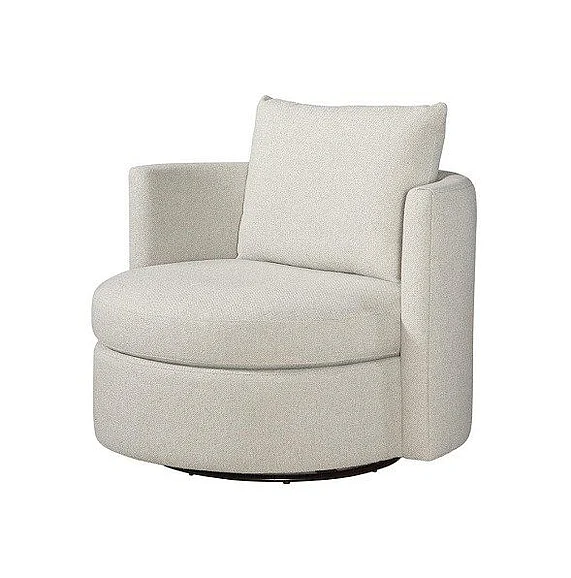 Spectra Home Blaine Swivel Chair in Boucle Pebble CLOSEOUT