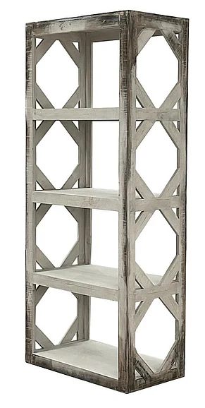 Split Nickel Blanche 74" Bookcase MIC-BLANCHE-74B | COBL5B
