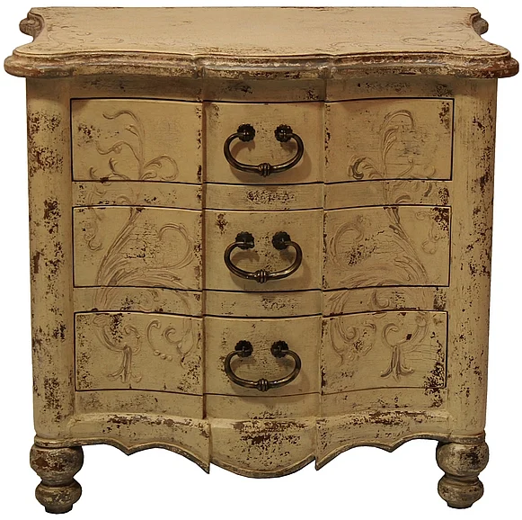 Peninsula Venetian 3 Drawer Nightstand BN-010-1002