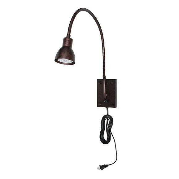 Cal Lighting LED Gooseneck Wall Reading Lamp BO-119-RU