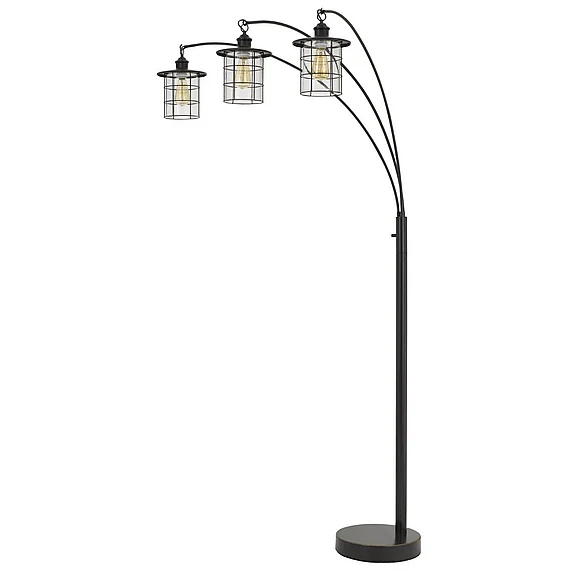 Cal Lighting Silveton Arc Floor Lamp BO-2668-3L-DB