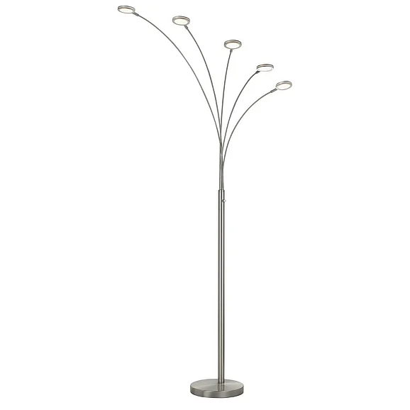 Cal Lighting Cremona Led Arc Floor Lamp BO-2873FL-5L-BS